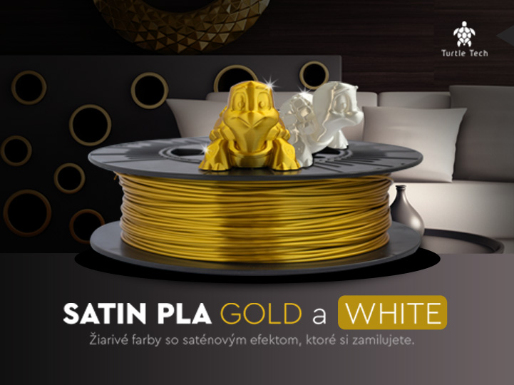Satin PLA zlatý